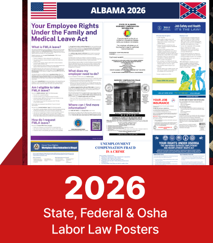 Alabama State and Federal Labor Law Digital Poster 2026