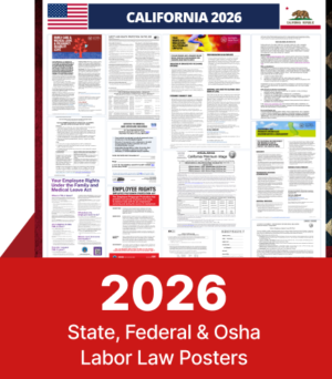 California State and Federal Labor Law Digital Poster 2026
