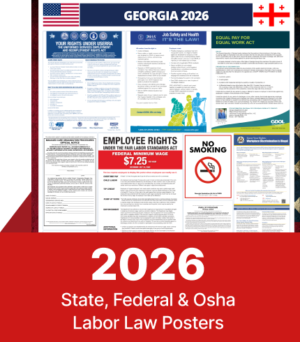 Georgia State and Federal Labor Law Digital Poster 2026
