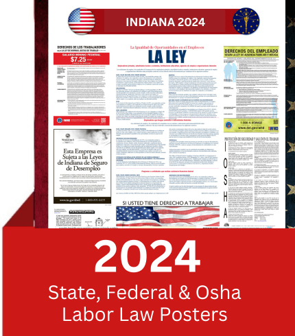 Indiana State And Federal Labor Law Digital Poster 2024 USALaborLawSigns   Indiana 2024 