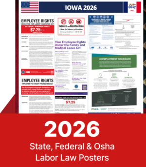 Iowa State and Federal Labor Law Digital Poster 2026