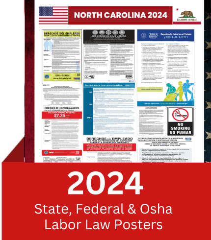 North Carolina State And Federal Labor Law Digital Poster 2024   North Corolina 