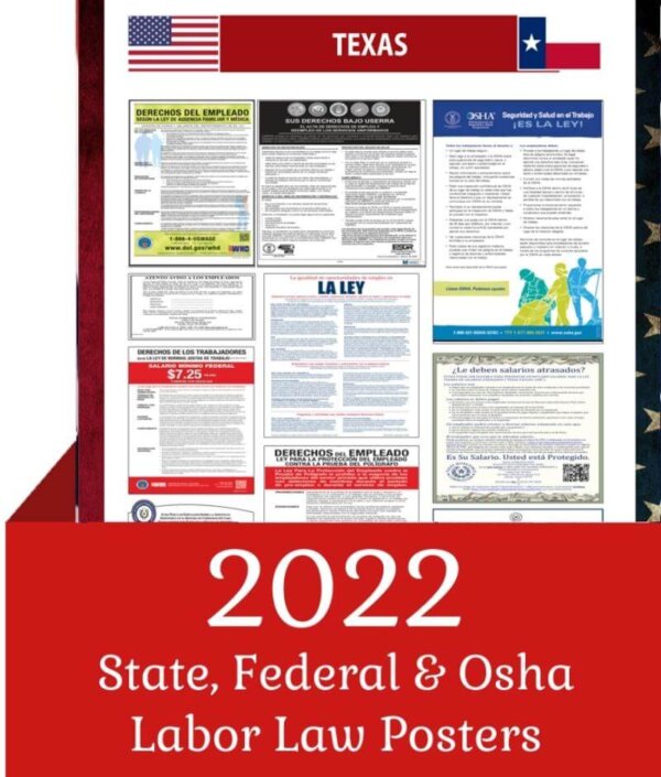 Texas State and Federal Labor Law Digital Poster