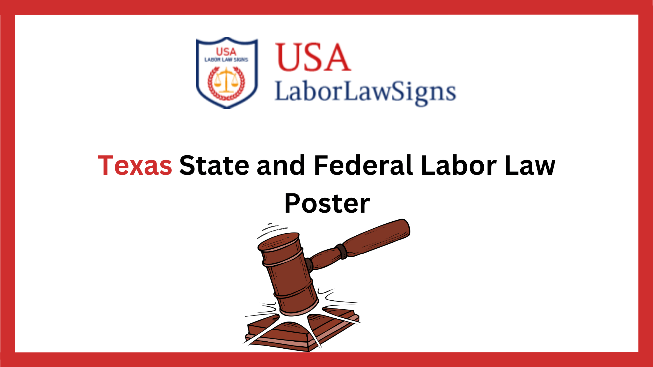 Texas State and Federal Labor Law Poster